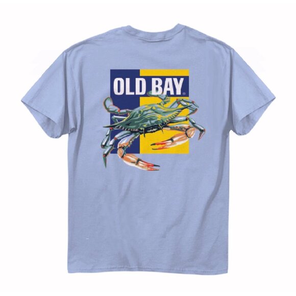 Old Bay Logo Crab Short Sleeve T-Shirt NEW Fast Ship - Picture 2 of 7